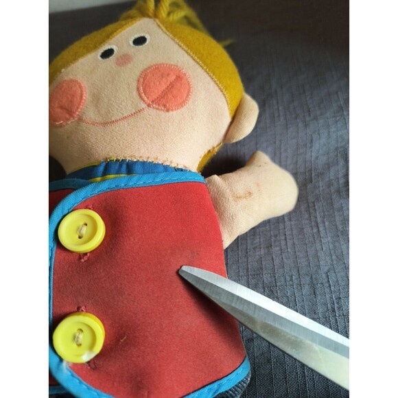 Vintage Playschool Dapper Dan Teaching Doll 10” 1970 Hong Kong - Picture 9 of 12